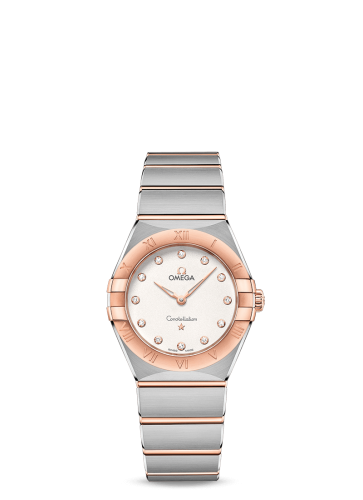 Omega Constellation Manhattan 28 Quartz Stainless Steel / Sedna Gold / Silver Diamond